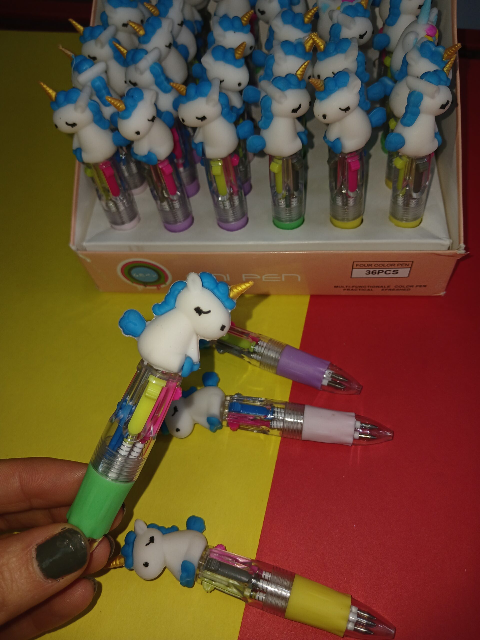 خودکار ۴ رنگ تک شاخ کوتاه