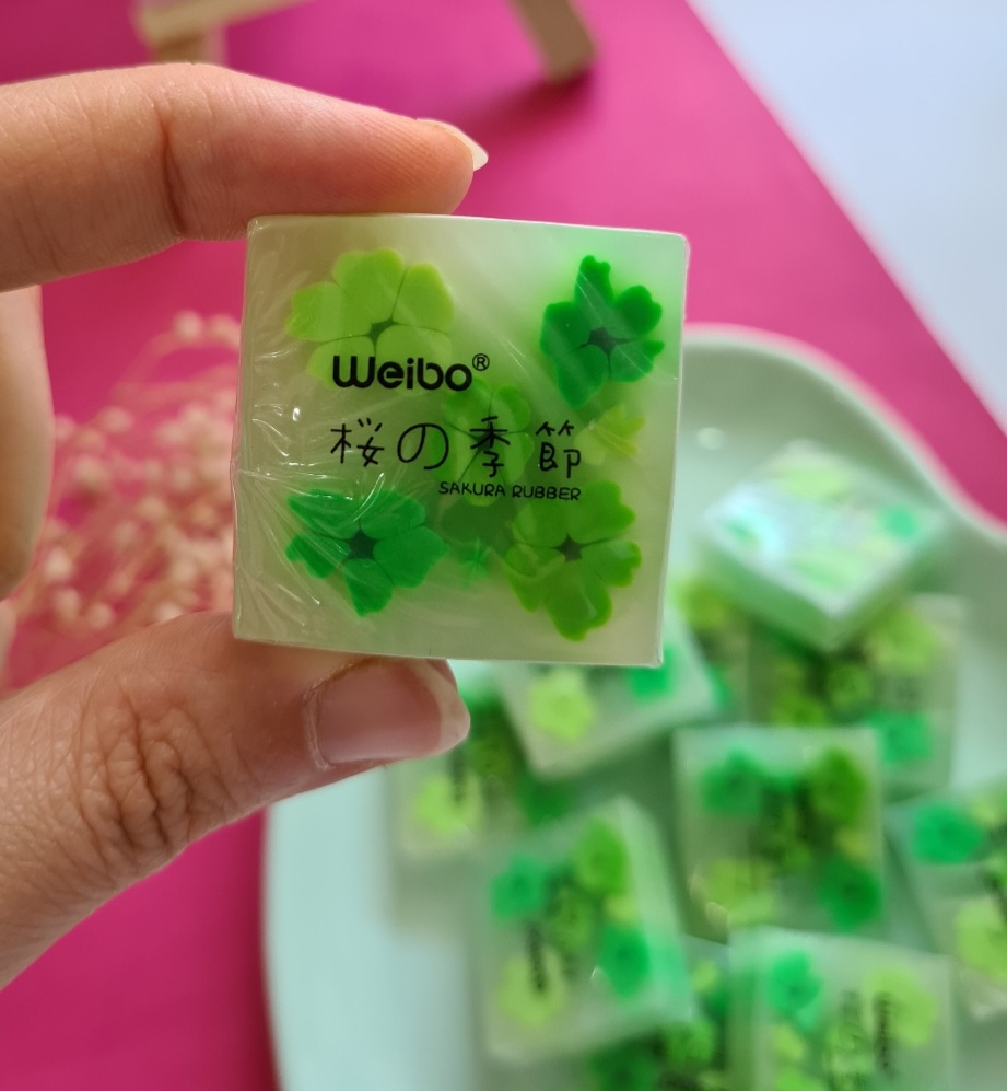 پاکن رنگین ژله ای مغز گلی سبز