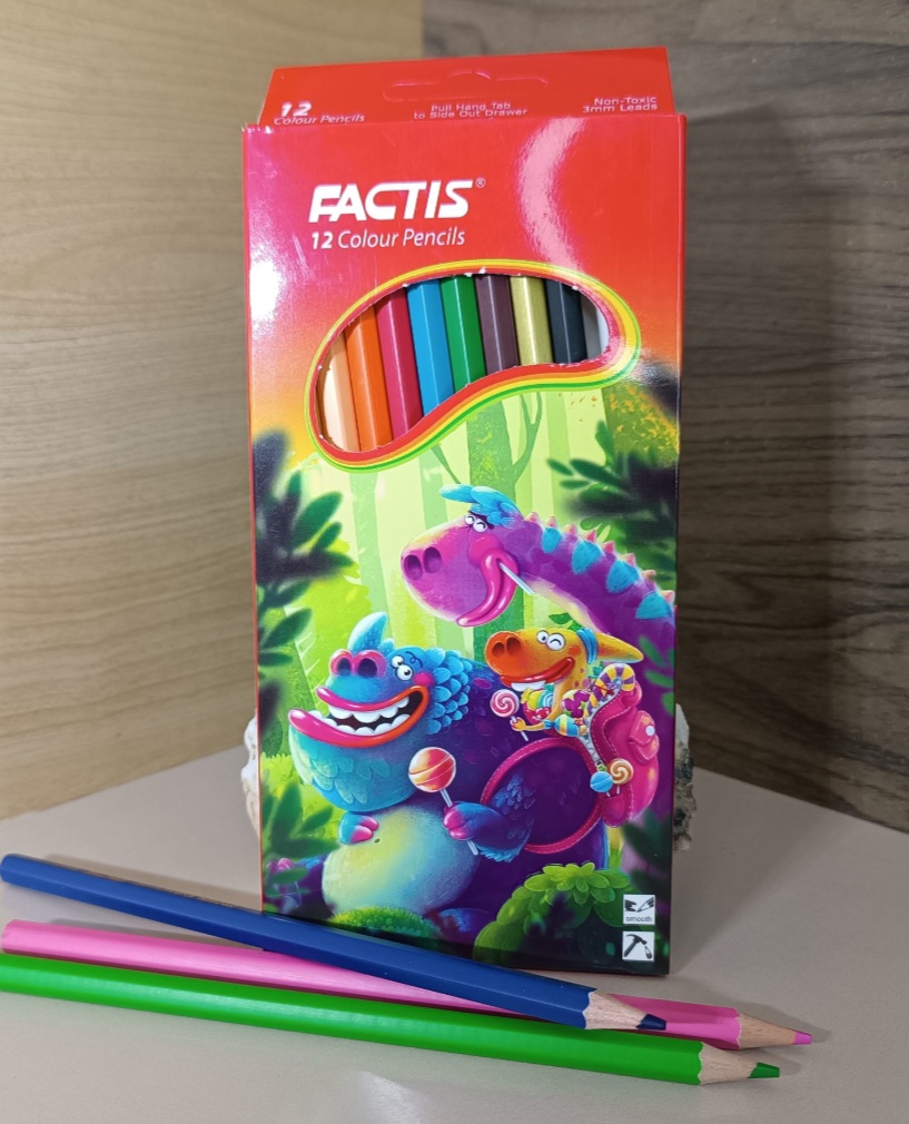 مداد رنگی ۱۲ تایی فکتیس