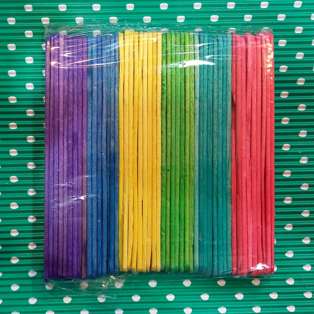 چوب بستنی رنگی باریک