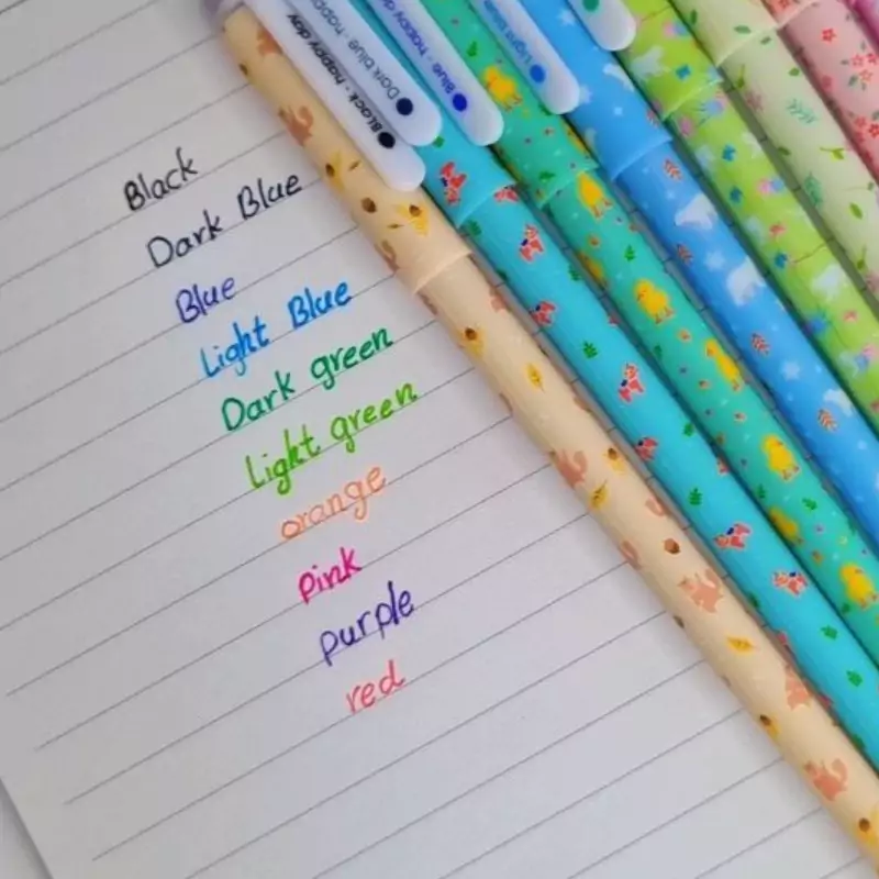 روان نویس طرحدار ۱۲ رنگ