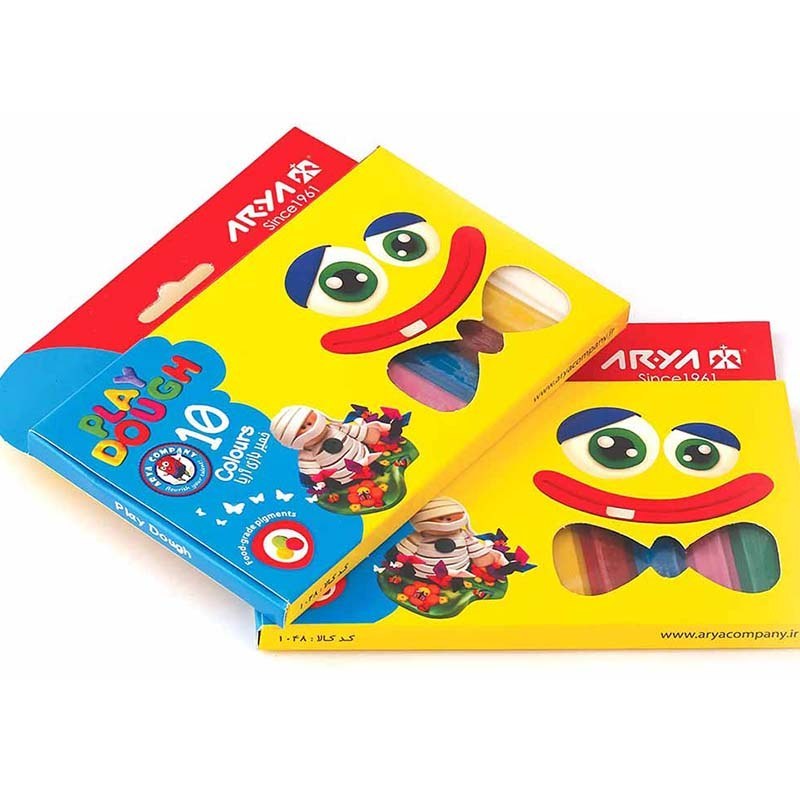 خمیر بازی ۱۰ رنگ آریا