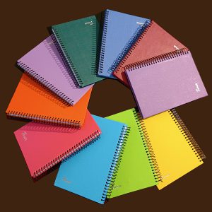 دفتر ۱۰۰ برگ جلد سخت تک رنگ