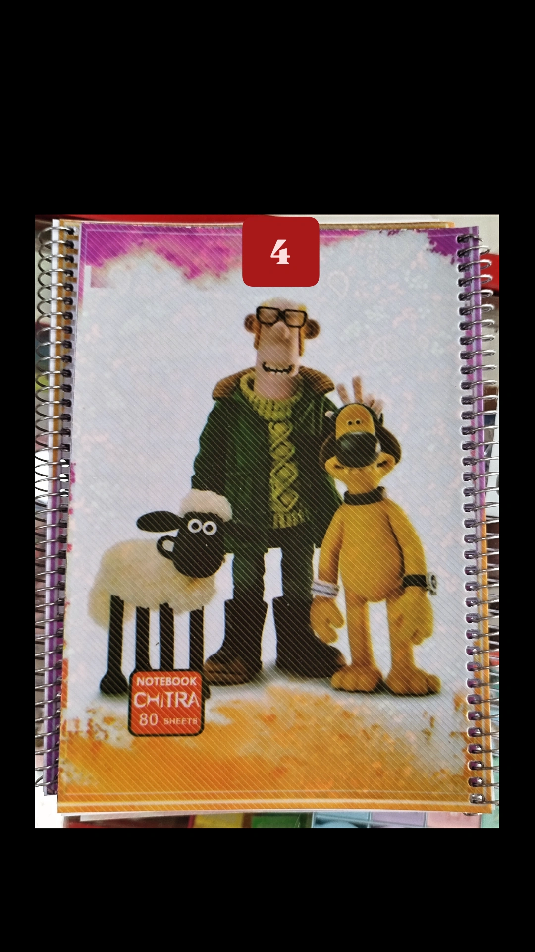 دفتر سیمی ۸۰ برگ چیترا خطی