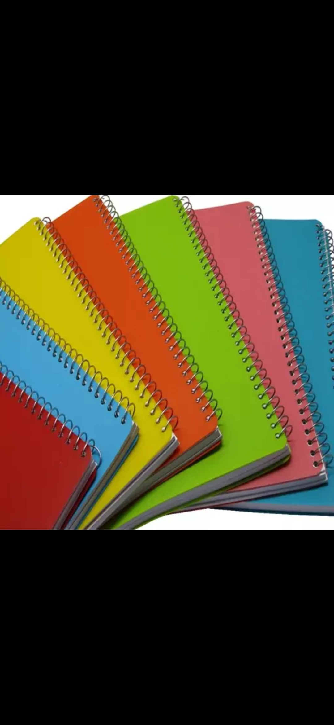 دفتر سیمی تک رنگ معمولی ۵۰_۱۰۰برگ